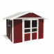 Caseta de jardín Basic Home 7,5 m² Rojo-2